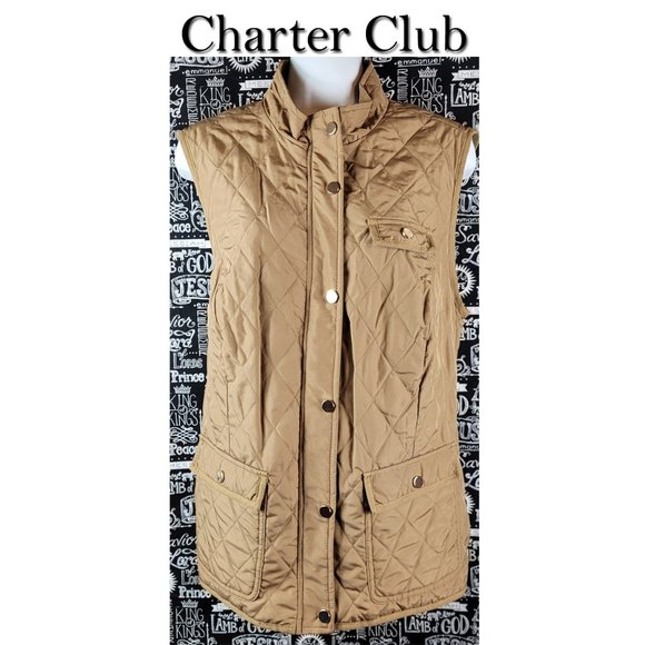 Charter Club Jackets & Blazers - Charter Club Quilted Vest Jacket Size Large
